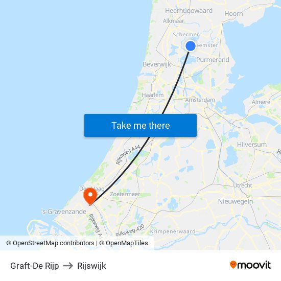 Graft-De Rijp to Rijswijk map