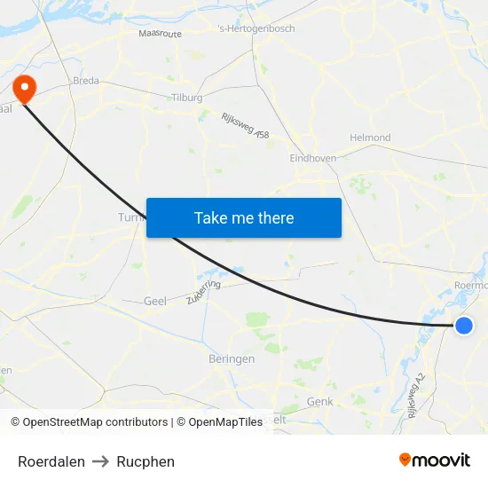 Roerdalen to Rucphen map