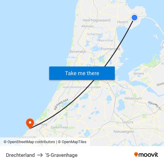 Drechterland to 'S-Gravenhage map