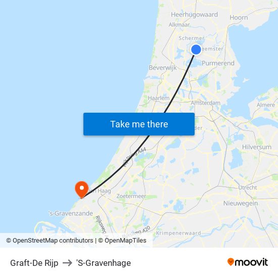 Graft-De Rijp to 'S-Gravenhage map