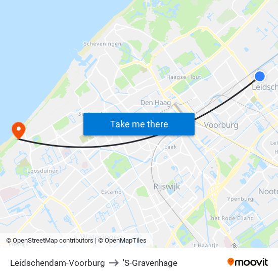 Leidschendam-Voorburg to 'S-Gravenhage map