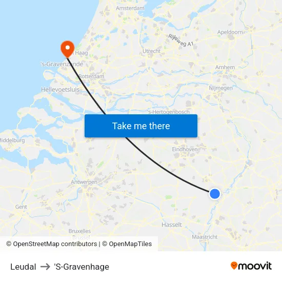Leudal to 'S-Gravenhage map