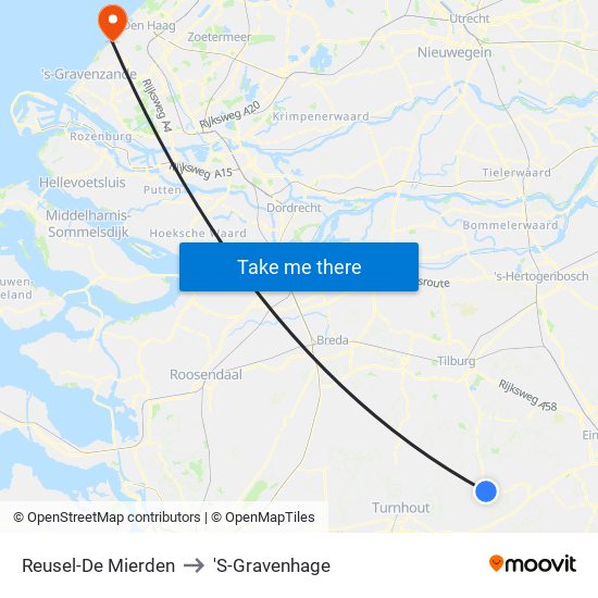 Reusel-De Mierden to 'S-Gravenhage map