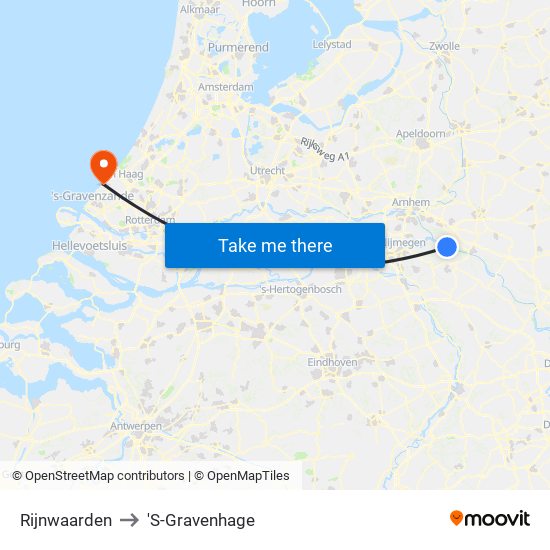 Rijnwaarden to 'S-Gravenhage map