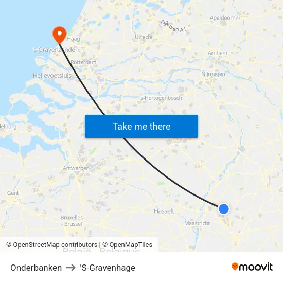Onderbanken to 'S-Gravenhage map