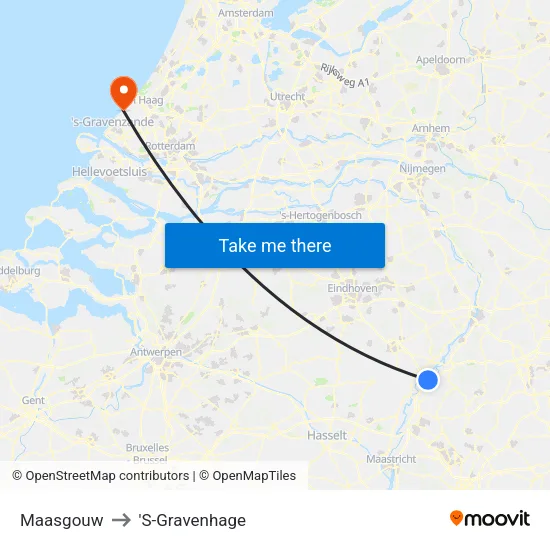 Maasgouw to 'S-Gravenhage map