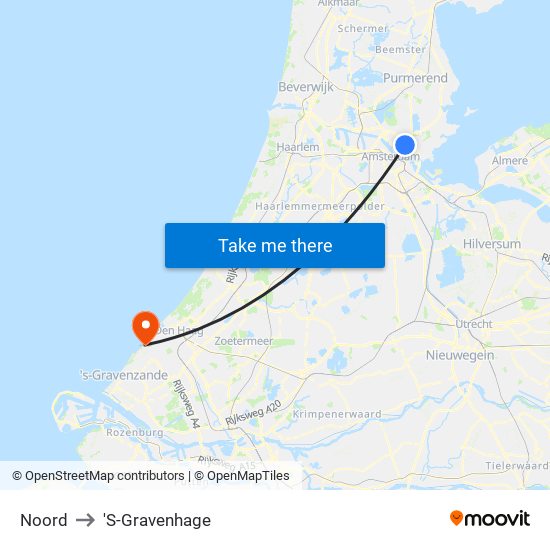 Noord to 'S-Gravenhage map