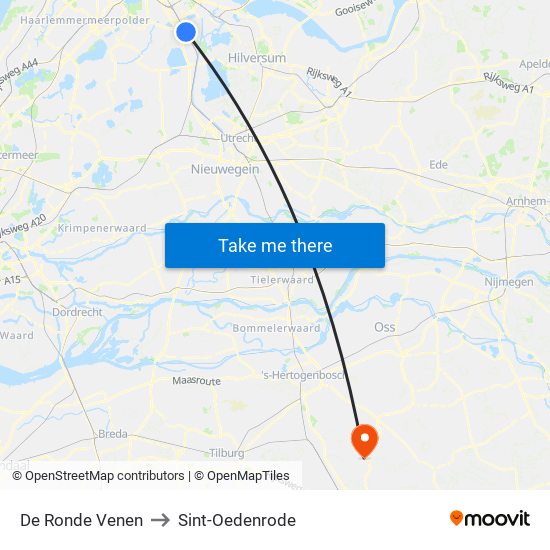 De Ronde Venen to Sint-Oedenrode map