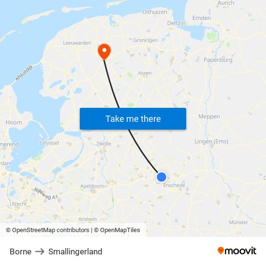 Borne to Smallingerland map