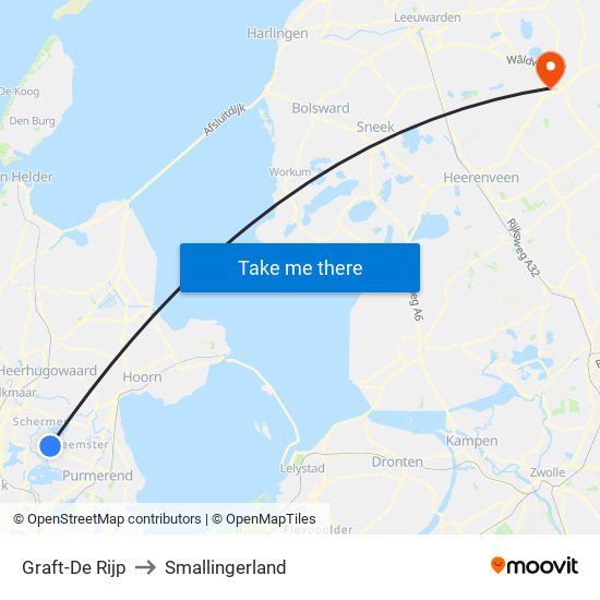 Graft-De Rijp to Smallingerland map
