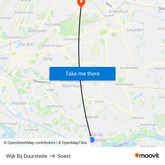 Wijk Bij Duurstede to Soest map