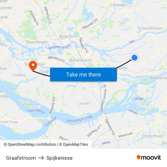 Graafstroom to Spijkenisse map