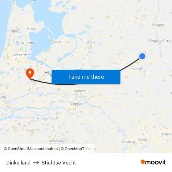 Dinkelland to Stichtse Vecht map