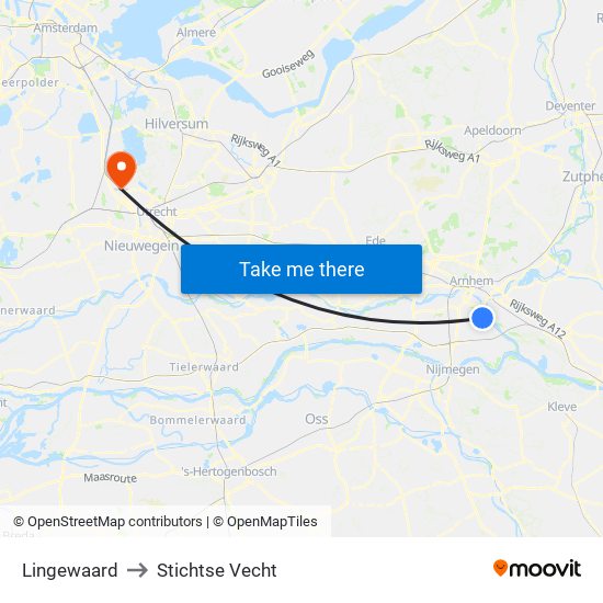 Lingewaard to Stichtse Vecht map