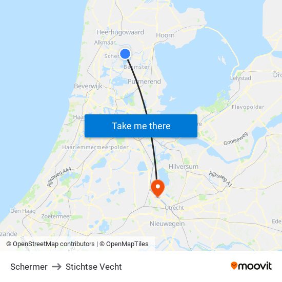 Schermer to Stichtse Vecht map