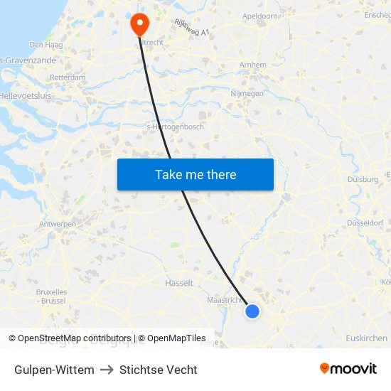 Gulpen-Wittem to Stichtse Vecht map