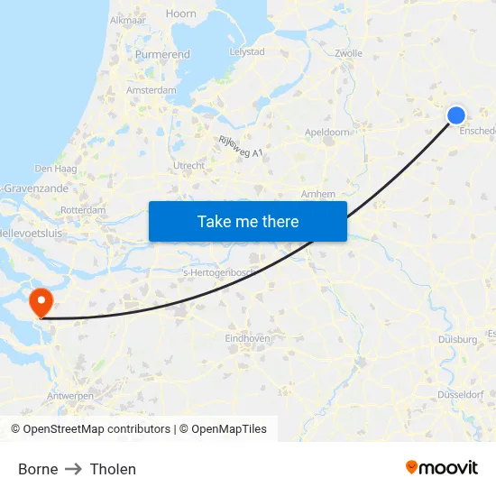 Borne to Tholen map