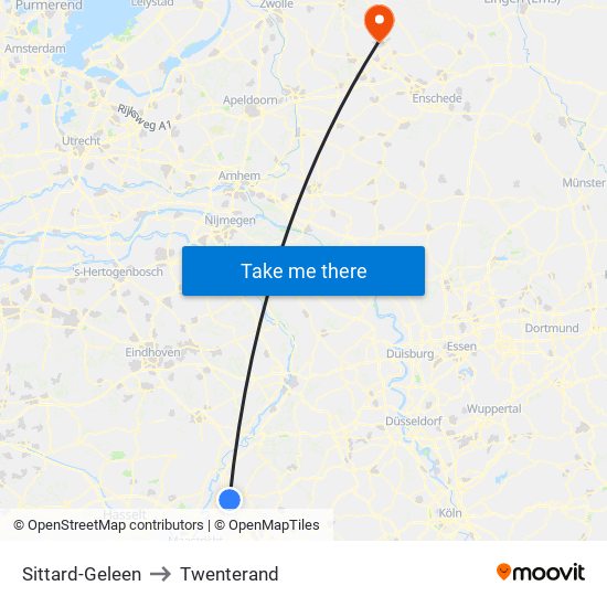 Sittard-Geleen to Twenterand map
