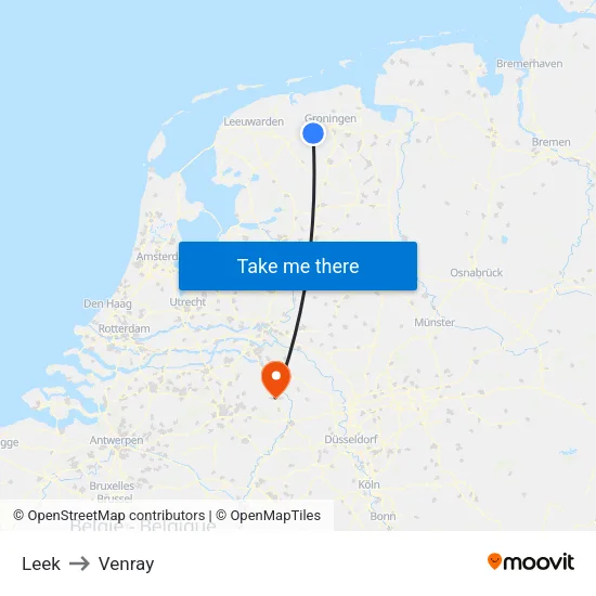 Leek to Venray map