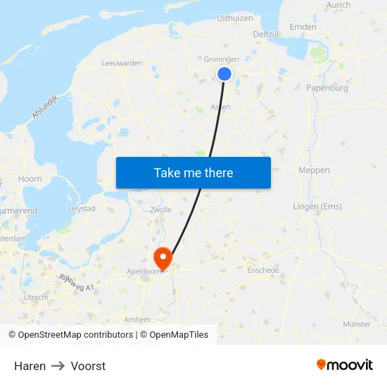 Haren to Voorst map