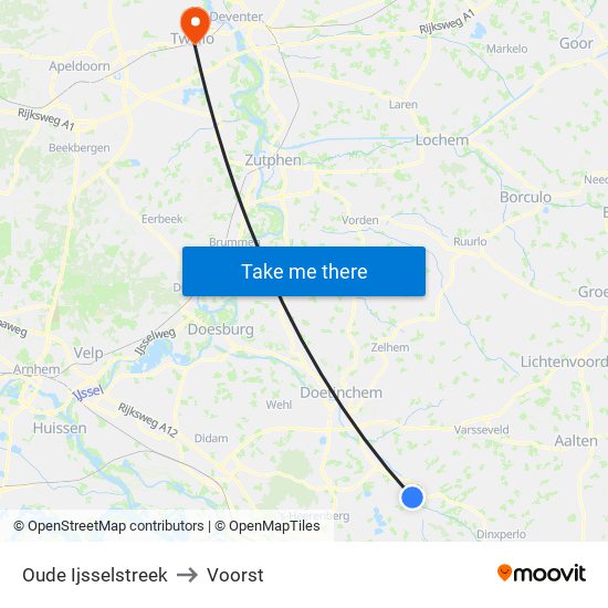 Oude Ijsselstreek to Voorst map