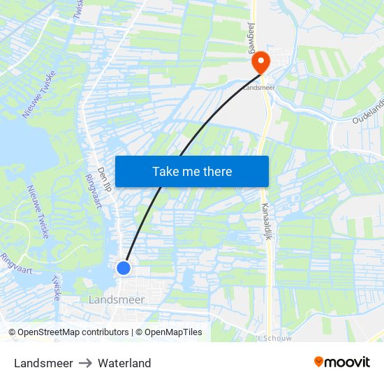 Landsmeer to Waterland map