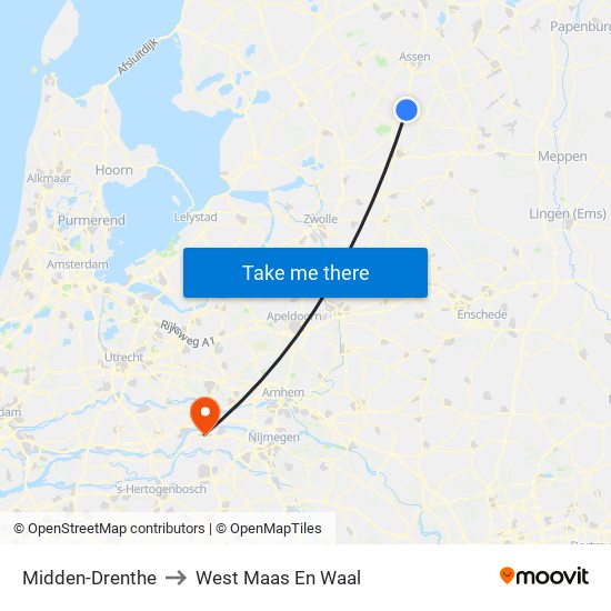 Midden-Drenthe to West Maas En Waal map