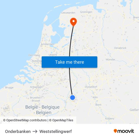 Onderbanken to Weststellingwerf map