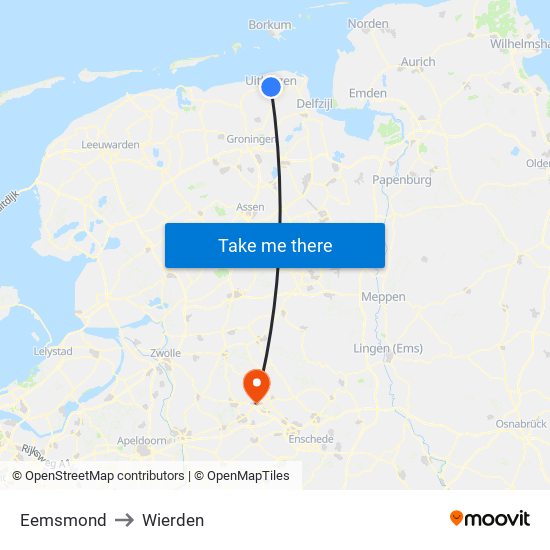 Eemsmond to Wierden map
