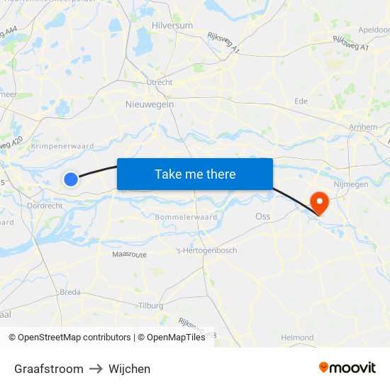 Graafstroom to Wijchen map