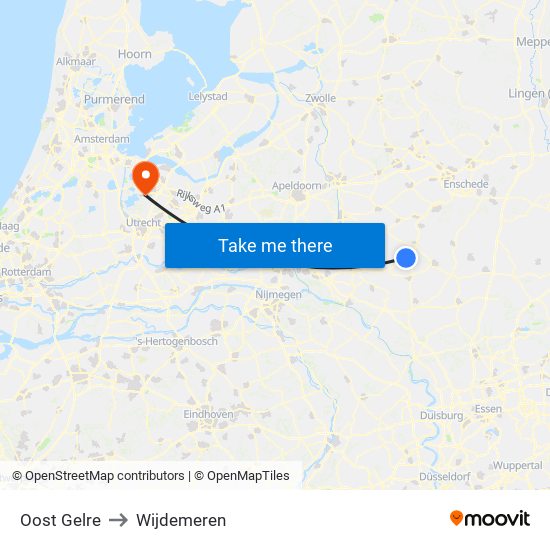 Oost Gelre to Wijdemeren map
