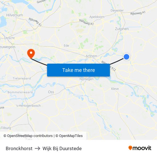 Bronckhorst to Wijk Bij Duurstede map