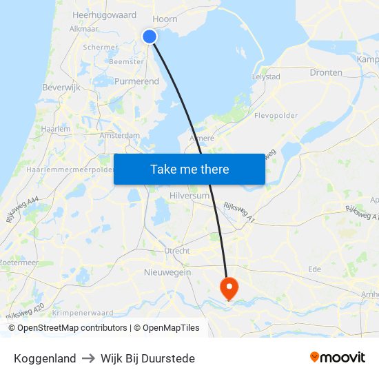 Koggenland to Wijk Bij Duurstede map