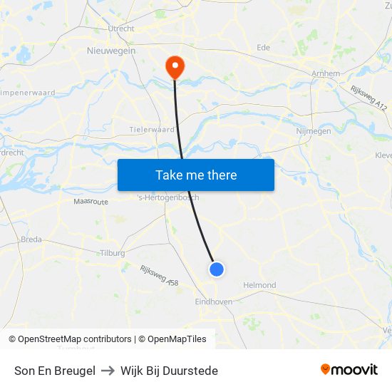 Son En Breugel to Wijk Bij Duurstede map