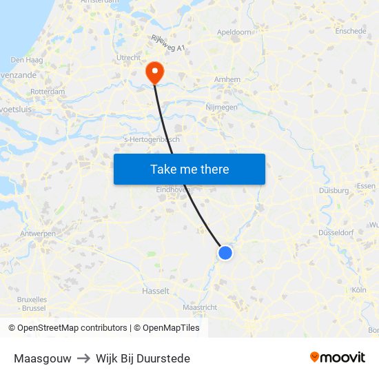 Maasgouw to Wijk Bij Duurstede map