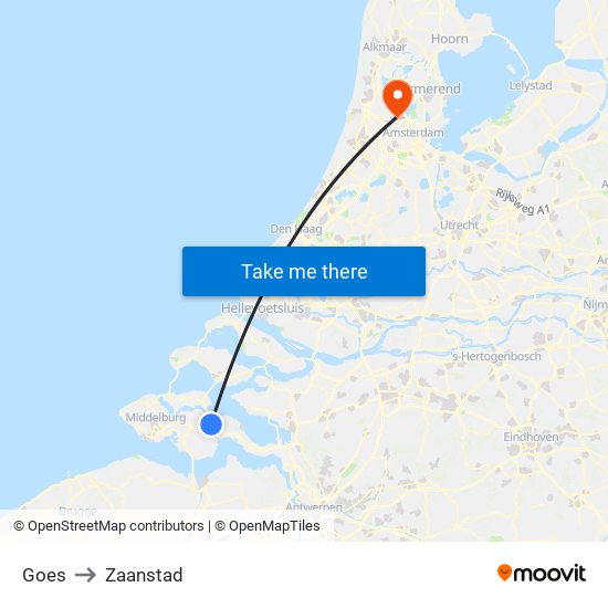 Goes to Zaanstad map