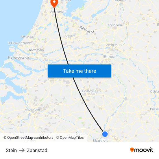 Stein to Zaanstad map