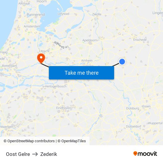 Oost Gelre to Zederik map