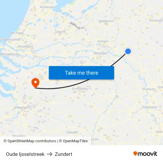 Oude Ijsselstreek to Zundert map