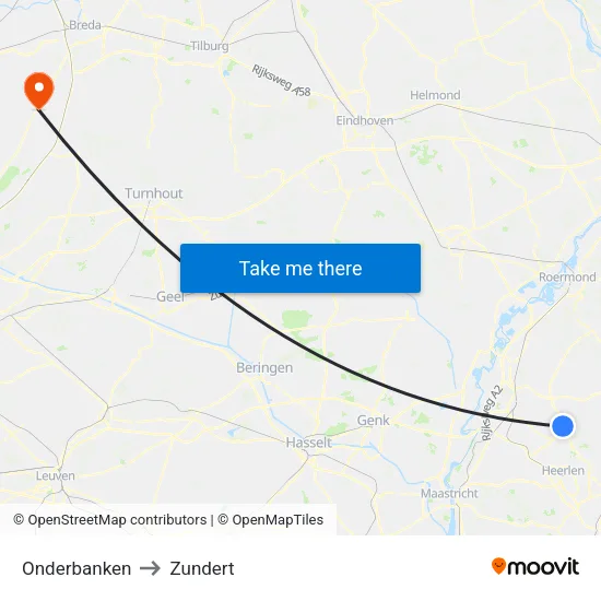 Onderbanken to Zundert map