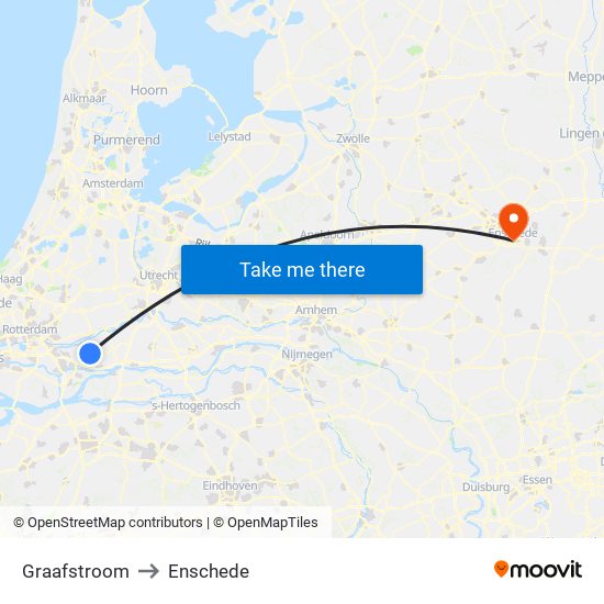 Graafstroom to Enschede map