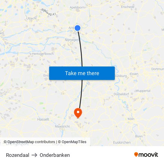 Rozendaal to Onderbanken map