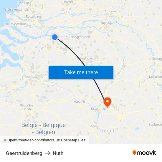 Geertruidenberg to Nuth map