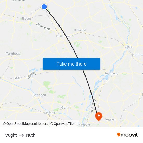 Vught to Nuth map