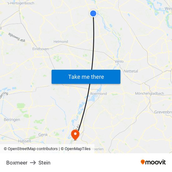 Boxmeer to Stein map