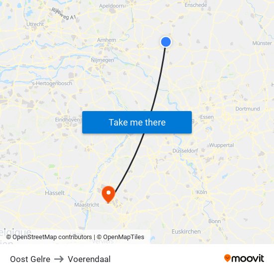 Oost Gelre to Voerendaal map