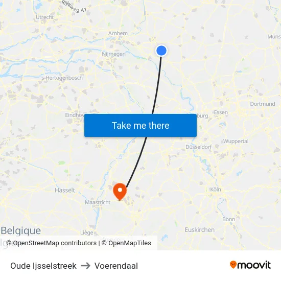 Oude Ijsselstreek to Voerendaal map