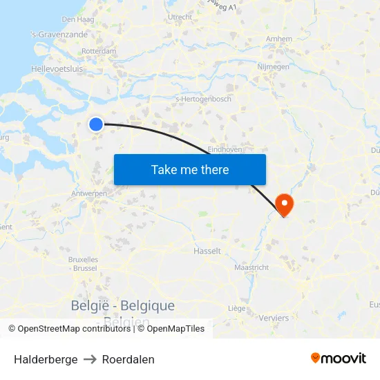 Halderberge to Roerdalen map