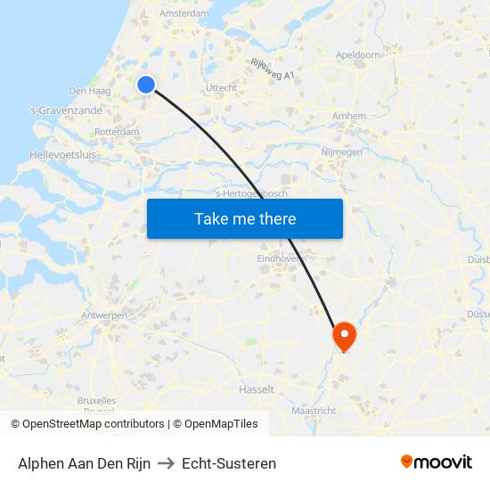 Alphen Aan Den Rijn to Echt-Susteren map