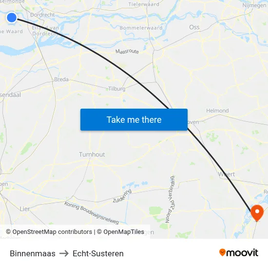 Binnenmaas to Echt-Susteren map